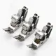 Piciorus presor reglabil cu rola zimtata de metal pentru masini industriale de cusut cu taiere a marginilor, 1/8" (3mm)