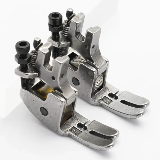 Piciorus presor reglabil cu rola de silicon pentru masini industriale de cusut cu taiere a marginilor, 3/16" (5mm)