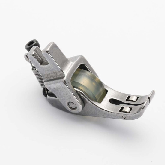 Piciorus presor cu rola de silicon reglabila si talpa lunga pentru masini industriale de cusut simple cu 1 ac