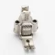 Piciorus presor cu rola zimtata de metal si ghidaj reglabil pentru masini industriale de cusut simple cu 1 ac