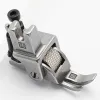 Piciorus reglabil cu rola zimtata de metal pentru fermoar stanga, pentru masini industriale de cusut simple cu 1 ac