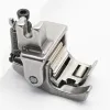 Piciorus compensator stanga lat cu rola dintata de metal si rola metalica pe talpa pentru masini industriale de cusut simple cu 1 ac