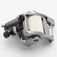 Piciorus compensator stanga lat cu rola dintata de teflon si rola metalica pe talpa pentru masini industriale de cusut simple cu 1 ac