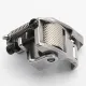 Piciorus compensator stanga lat cu rola zimtata de metal si rola metalica pe talpa pentru masini industriale de cusut simple cu 1 ac