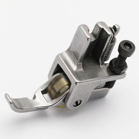 Piciorus cu rola de silicon pentru cusut fermoar pe partea stanga, pentru masini industriale de cusut simple cu 1 ac
