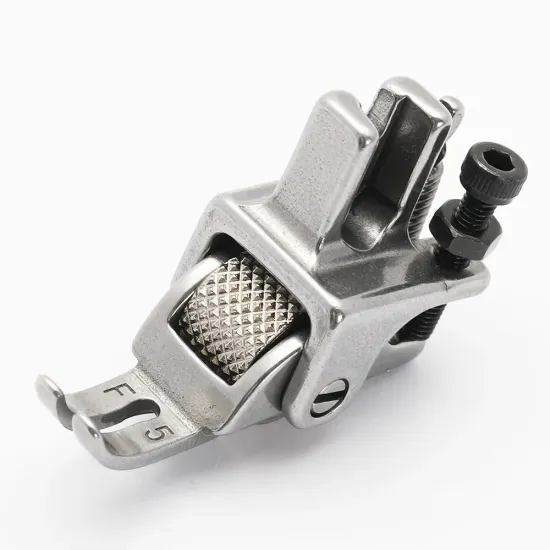 Piciorus simplu ingust cu rola zimtata de metal pentru masini industriale de cusut simple cu 1 ac