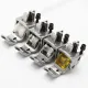 Piciorus reglabil cu rola de silicon si canal pe partea stanga pentru piping, pentru masini industriale de cusut simple cu 1 ac, latime canal 6mm