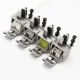 Piciorus reglabil cu rola de silicon si canal pe partea stanga pentru piping, pentru masini industriale de cusut simple cu 1 ac, latime canal 5mm