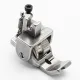 Piciorus reglabil cu rola zimtata de metal si canal pe partea stanga pentru piping, pentru masini industriale de cusut simple cu 1 ac, latime canal 5mm