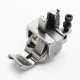 Piciorus reglabil cu rola zimtata de metal si canal pe partea stanga pentru piping, pentru masini industriale de cusut simple cu 1 ac, latime canal 5mm