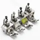Piciorus reglabil cu rola dintata de teflon si canal pe partea dreapta pentru piping, pentru masini industriale de cusut simple cu 1 ac, latime canal 5mm