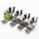 Piciorus reglabil cu rola dintata de teflon si canal pe partea dreapta pentru piping, pentru masini industriale de cusut simple cu 1 ac, latime canal 5mm
