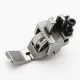 Piciorus reglabil cu rola zimtata de metal si canal pe partea dreapta pentru piping, pentru masini industriale de cusut simple cu 1 ac, latime canal 3mm