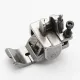 Piciorus reglabil cu rola zimtata de metal si canal pe partea dreapta pentru piping, pentru masini industriale de cusut simple cu 1 ac, latime canal 5mm