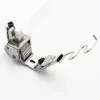 Piciorus presor cu rola dintata de metal, cu ghidaj spirala si tub pentru atasat siret, elastic sau banda cu latimea de pana la 10mm, pentru masini industriale de cusut simple cu 1 ac