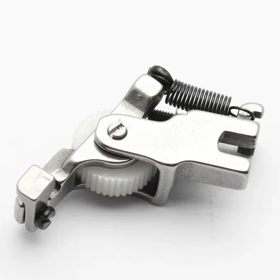Piciorus presor reglabil cu rola dintata de teflon pentru cusut fermoar ascuns, pentru masini industriale de cusut simple cu 1 ac