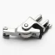 Piciorus presor reglabil cu rola zimtata de metal pentru cusut fermoar ascuns, pentru masini industriale de cusut simple cu 1 ac