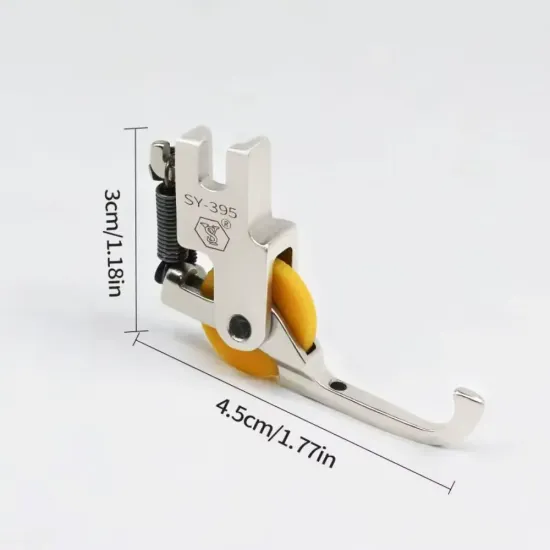 Piciorus cu rola dintata de teflon pentru cusut paiete, pentru masini industriale de cusut simple cu 1 ac