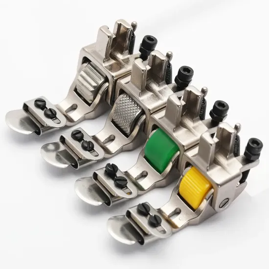 Piciorus pentru tiv simplu inferior cu rola de silicon si reglaj, pentru masini industriale de cusut simple cu 1 ac