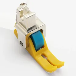 Piciorus teflonat orange cu rola de teflon pentru masini industriale de cusut simple cu 1 ac