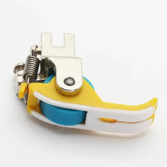 Piciorus teflonat orange cu rola de teflon pentru masini industriale de cusut simple cu 1 ac