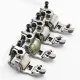 Piciorus presor cu rola de silicon si ghidaj reglabil pentru masini industriale tip uberdeck de cusut acoperire cu 3 ace, distanta intre ace 5,6mm