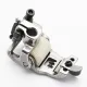 Piciorus presor cu rola dintata de teflon si ghidaj reglabil pentru masini industriale tip uberdeck de cusut acoperire cu 3 ace, distanta intre ace 5,6mm