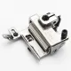 Piciorus presor cu rola dintata de metal si ghidaj reglabil pentru masini industriale tip uberdeck de cusut acoperire cu 3 ace si 5 fire, distanta intre ace 5,6mm