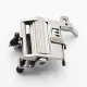 Piciorus presor cu rola dintata de metal si ghidaj reglabil pentru masini industriale tip uberdeck de cusut acoperire cu 3 ace si 5 fire, distanta intre ace 5,6mm