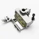 Piciorus presor cu rola de silicon si ghidaj reglabil pentru masini industriale tip uberdeck de cusut acoperire cu 3 ace si 5 fire, distanta intre ace 5,6mm
