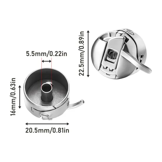Suveica pentru masini de cusut casnice cu 1 ac Borletti cls. 1001, 1002