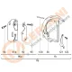 Graifer oscilant complet Cerliani pentru masini industriale de cusut Necchi, Singer