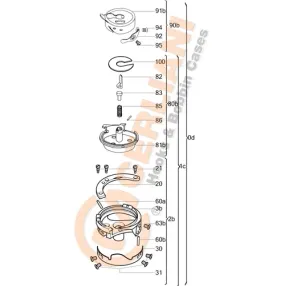 Graifer rotativ vertical Cerliani
