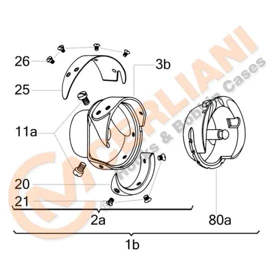 Graifer rotativ orizontal de mare capacitate Cerliani