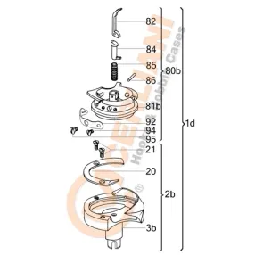Graifer rotativ vertical cu taiere de fir Cerliani