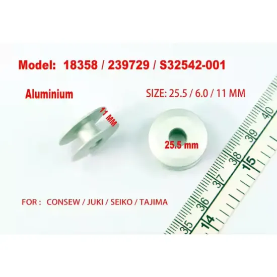Mosorel din aluminiu pentru masini industriale de cusut simple cu graifer mare