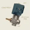 Electrovalva pentru abur reglabila 12W, 24V, Ø 2.8mm, 1/4″, CEME 9922/T