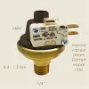 Presostat automat mic pentru vapori, 0.4 – 1.3 bari, 1/4″, Mini