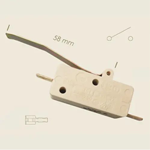 Microintrerupator cu tija lungime 58mm, pentru pedala