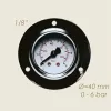 Manometru cu 3 gauri de prindere, 0-6 bari, Ø cadran 40mm, Ø filet 1/8″