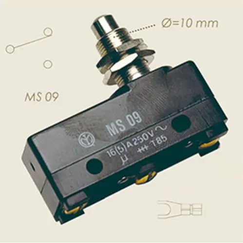 Microintrerupator MS 09 pentru fier de calcat, Ø filet 10mm