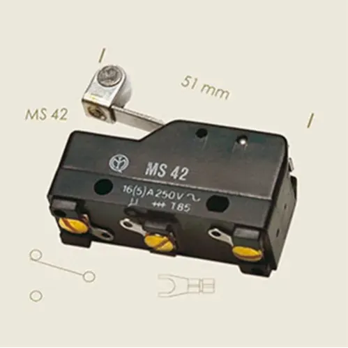 Microintrerupator cu tija lungime 51mm, MS 42