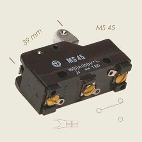 Microintrerupator cu tija lungime 39mm, MS 45