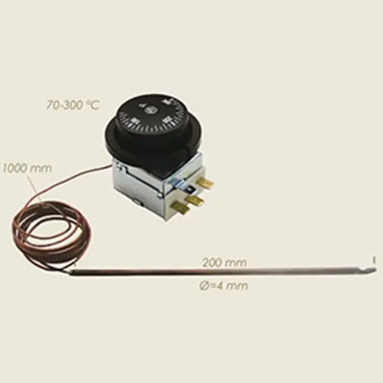 Termostat cu sonda reglabil, 70° - 300°C