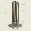 Element de incalzire (rezistenta) cu flansa pentru echipamente de calcat Sidi, 280mm, 12.000W