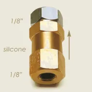 Supapa de vapori anti-retur siliconata, intrare 1/8″, iesire 1/8″