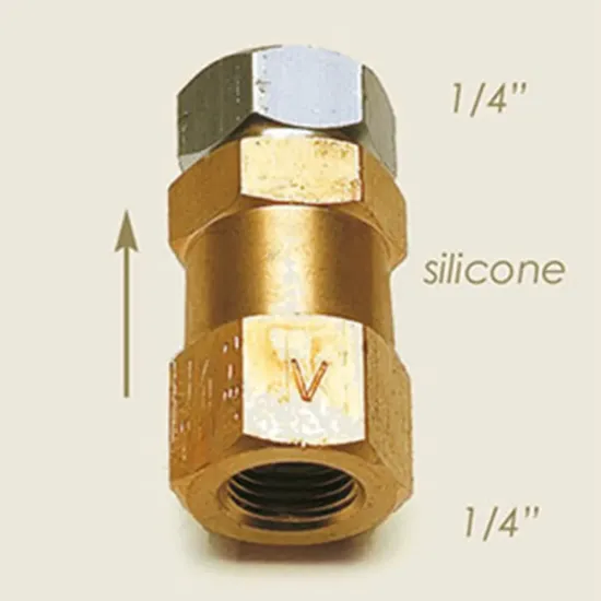 Supapa de vapori anti-retur siliconata, intrare 1/4″, iesire 1/4″