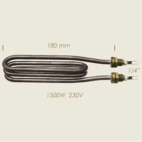 Element de incalzire (rezistenta) pentru echipamente de calcat, lungime 180mm, filet 1/4″, 230V, 1.500W