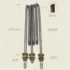 Element de incalzire (rezistenta) cu sonda pentru echipamente de calcat, lungime 270mm, filet 3/8″, 230V, 5.000W