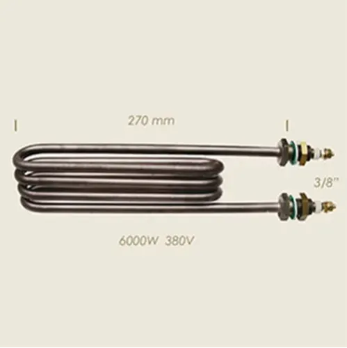 Element de incalzire (rezistenta) pentru echipamente de calcat, lungime 270mm, filet 3/8″, 230V, 6.000W